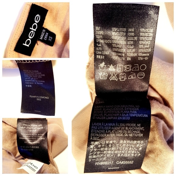 bebe Kimono Sleeves Top - Picture 3 of 3